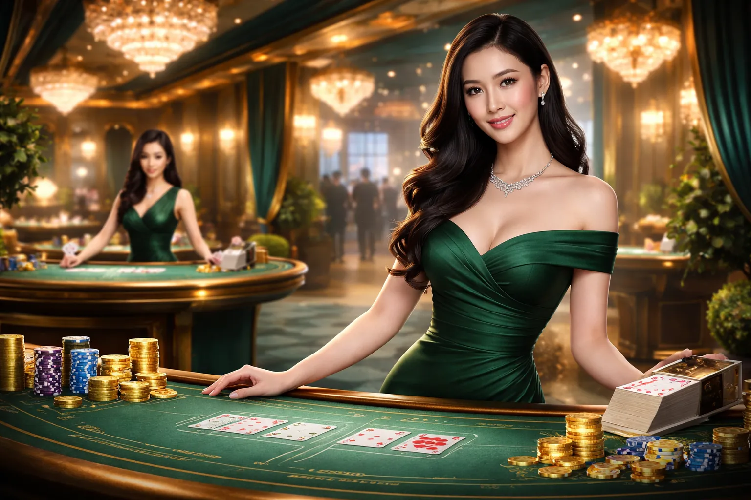 Trò chơi slot video với đồ họa hiện đại và tính năng bonus